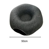 FITYLE Cat Tunnel Bed Cat Cave Felt Four Seasons Universal Nap Playing Hide and Seek Pet Accessories Kitten Premium Cat Donut Tunnel Deep Gray 50cm