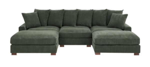Wynisha 122'' Corduroy Sofa (incomplete 1 box only)