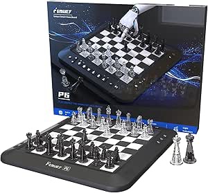 Electronic Chess Set, Board Game, Computer Chess Game, Chess Set Board Game, Electronic Chess Set Game, Chess Sets Games Lovers, for Beginners Great Partner (Black)