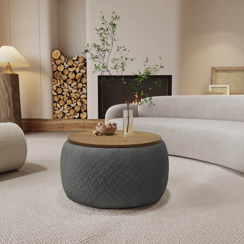 Debe Coffee Table, Dark Gray
