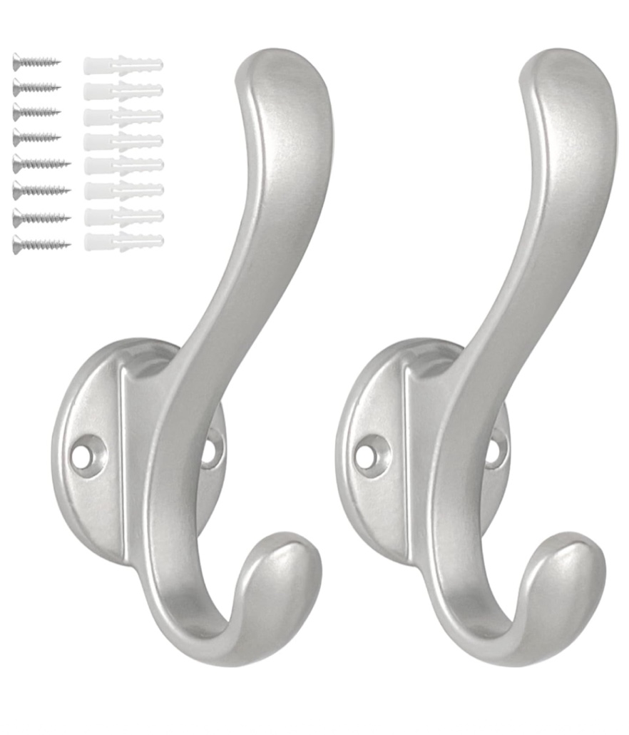 2 Pack Coat Hooks Wall 