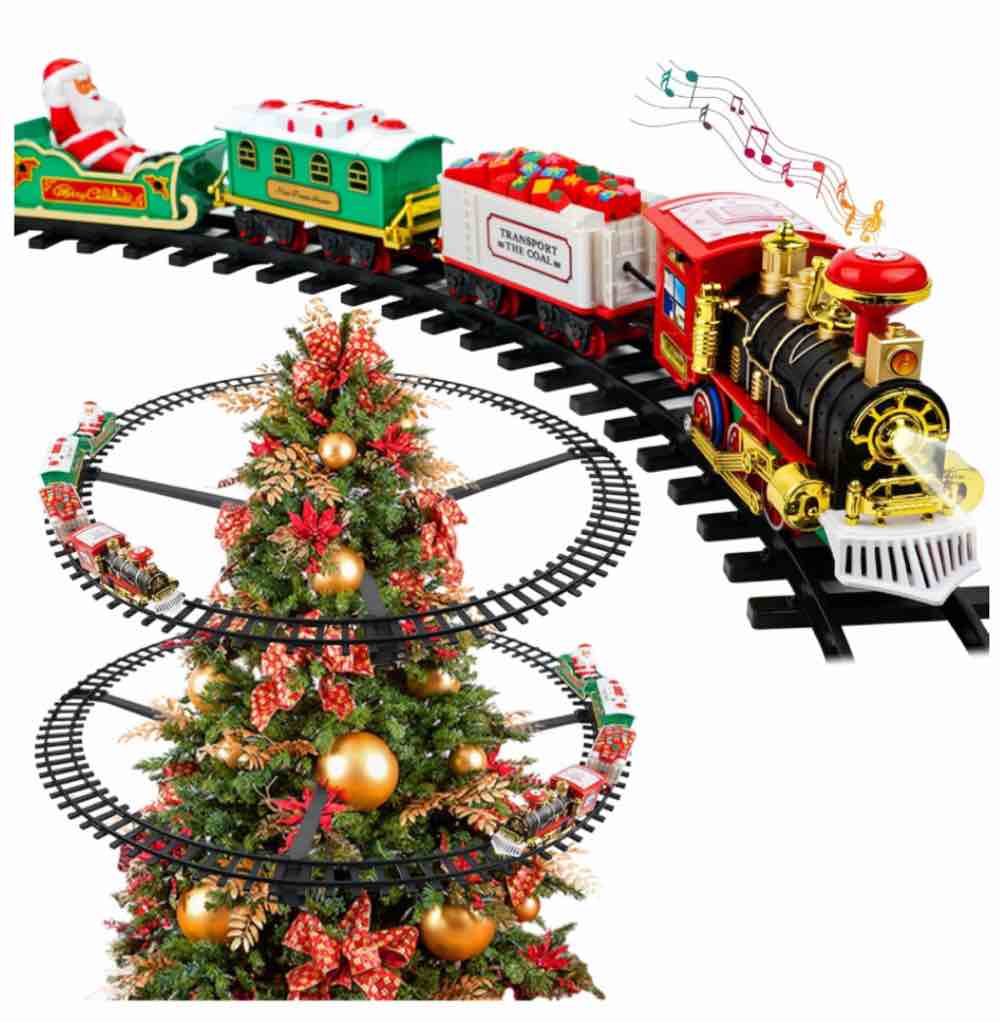 BELLOCHIDDO Toy Train steam Engine Electric Train Sets for Kids Toys Birthday for 3 4 5 6 Year Old Boys Girls Yellow