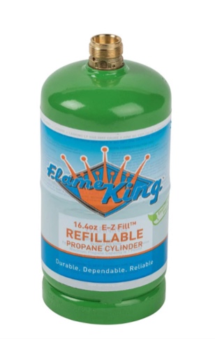Flame King 16 oz Refillable Propane Cylinder
