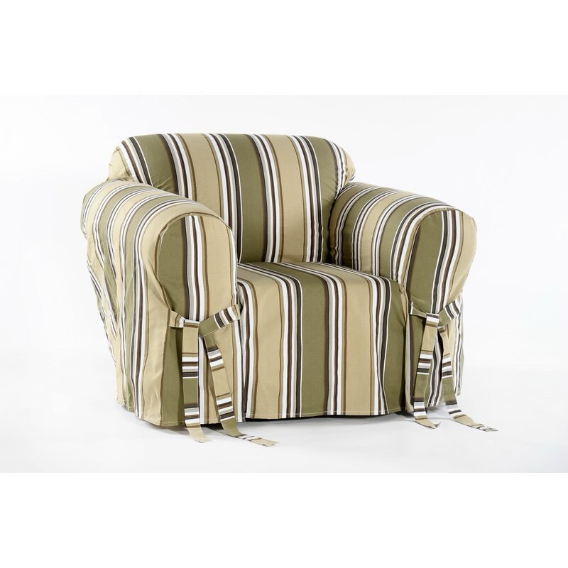 Cotton Box Cushion Armchair Slipcover