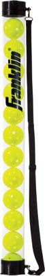 Franklin Sports Pickleball, Tennis + Padel Ball Hopper Tubes - (15) Tennis/Padel Ball + (12) Pickleball Picker Upper Tubes - Ball Hoppers + Retriever for Quick Pickup + Storage - Balls Not Included