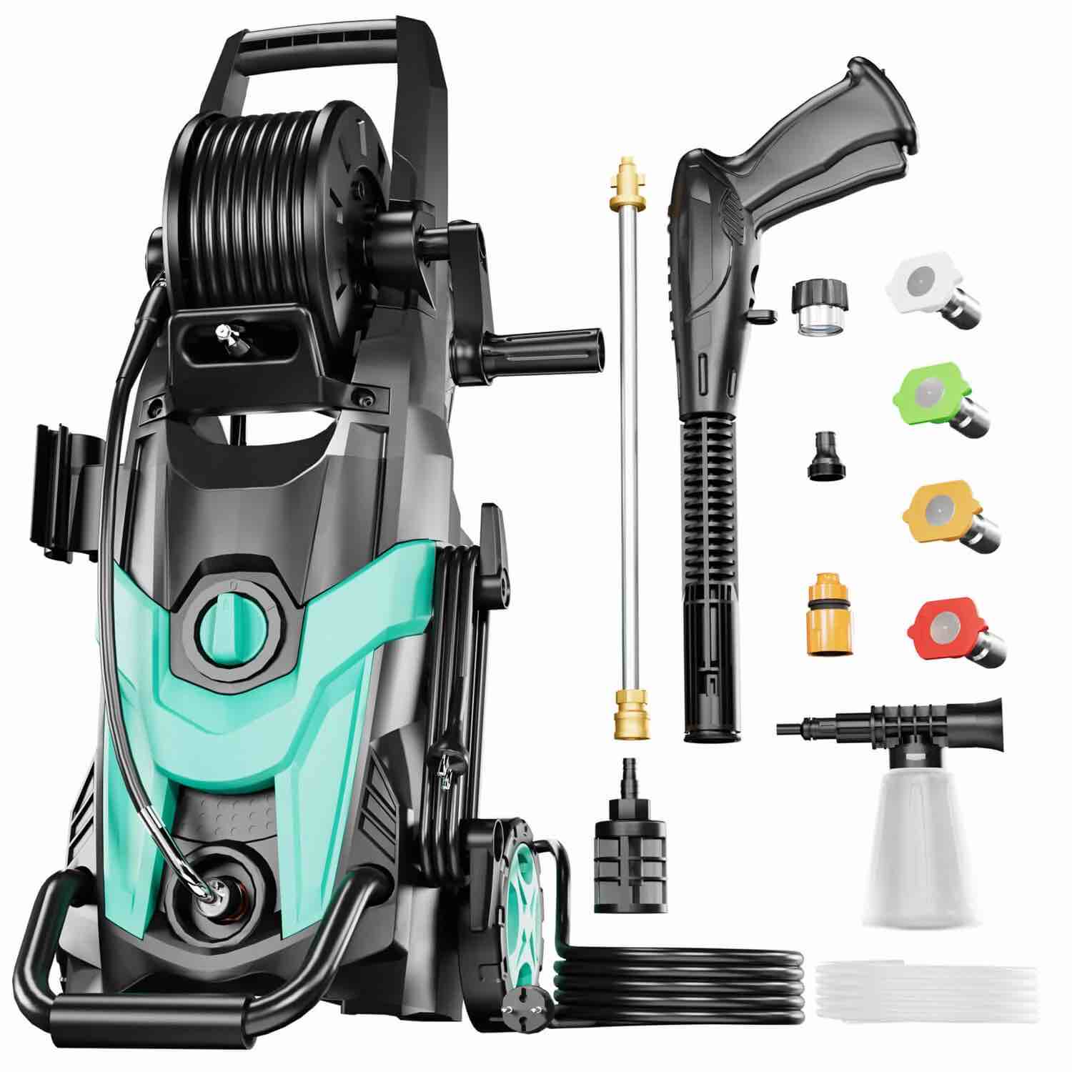 Electric Pressure Washer 4500 PSI 3.2 GPM Power Washer with 23ft Hose (color may vary ours is red)