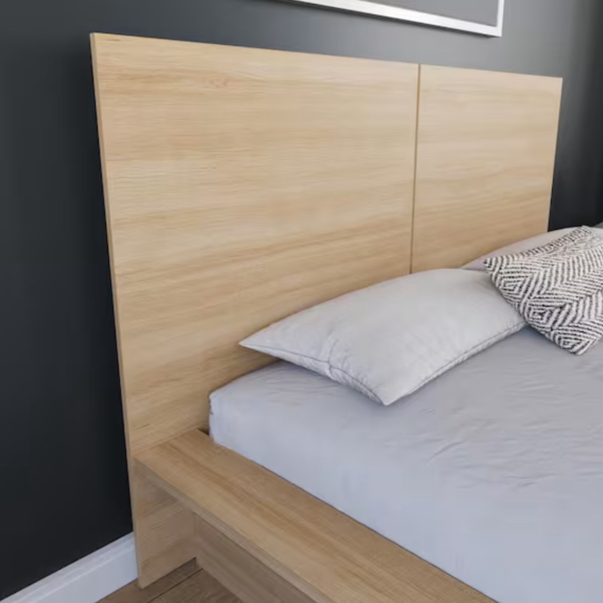 James Beige Oak Queen Panel Headboard