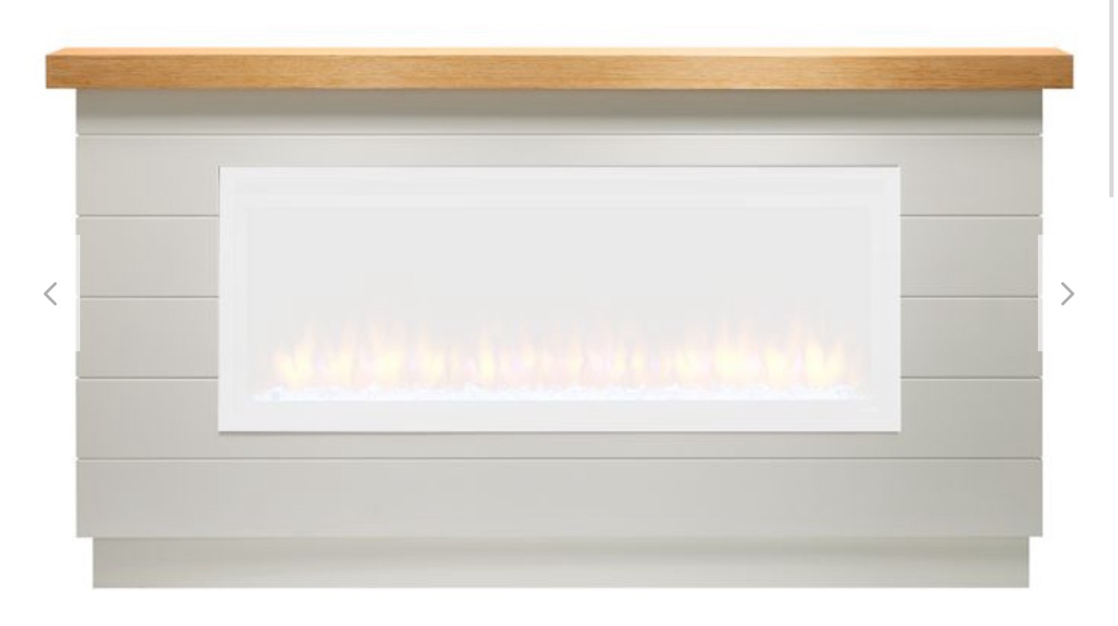 SimpliFire Modern Farmhouse Boyd Build-Out Mantel Package for Allusion Platinum 50-Inch Electric Fireplace