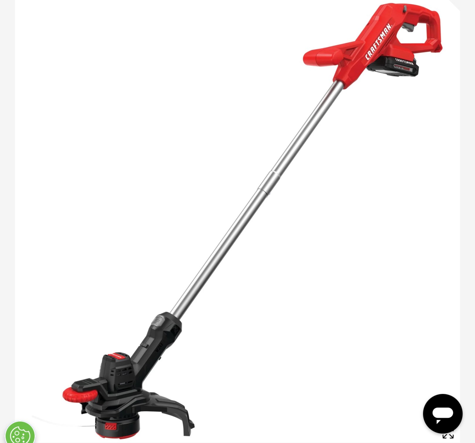 V20* Cordless 10 in WEEDWACKER® String Trimmer and Edger (1.5Ah) (confirmed it works but missing the string holder cap as shown in photo)