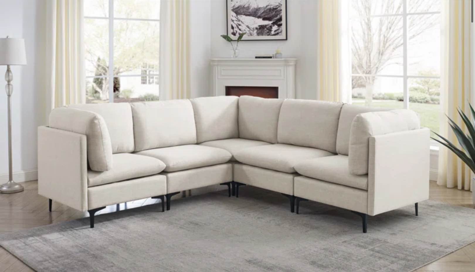 Aruna 5 - Piece Upholstered Sectional(incomplete 1 piece only)