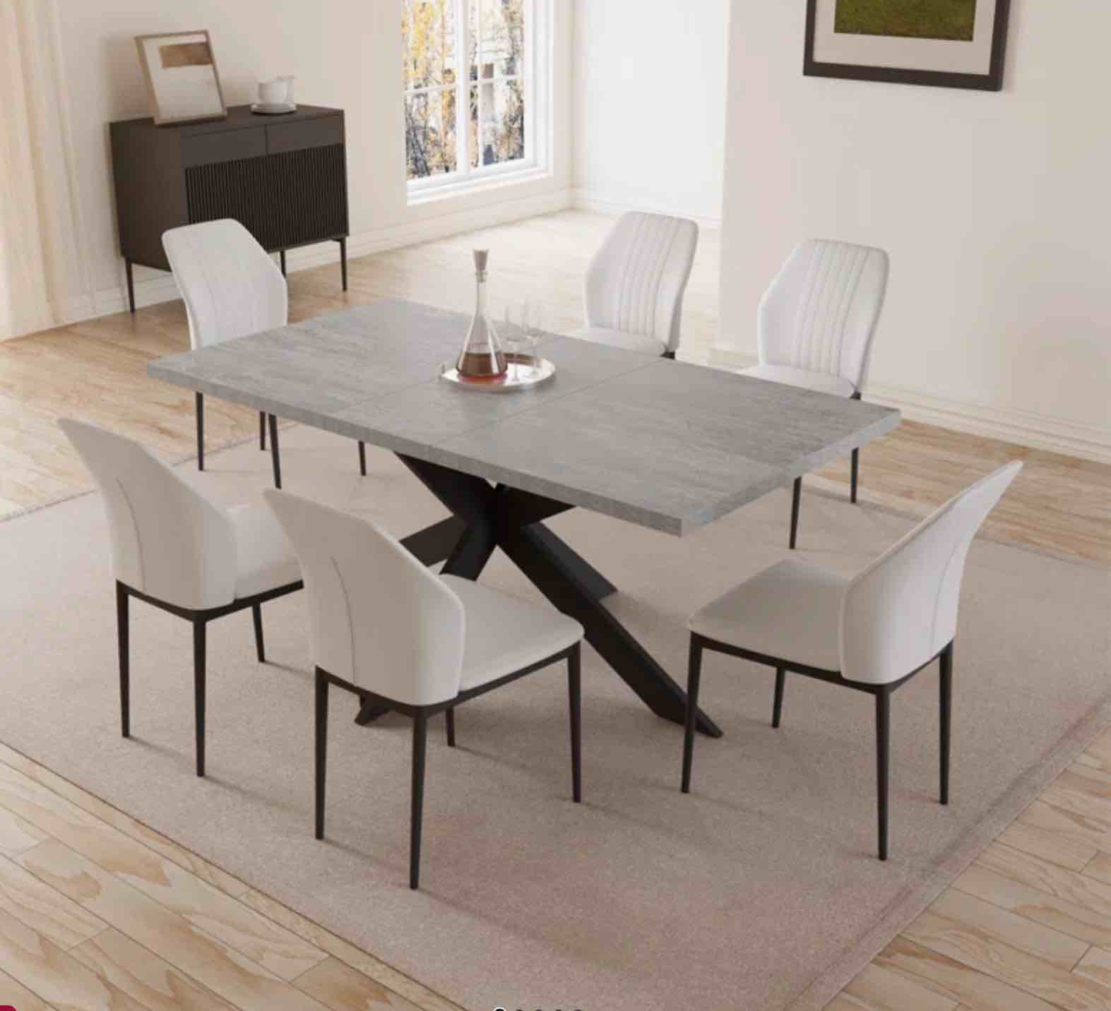 Geigle Extendable Table Set for Kitchen Dining Room Table, Home Furniture(incomplete legs table ...