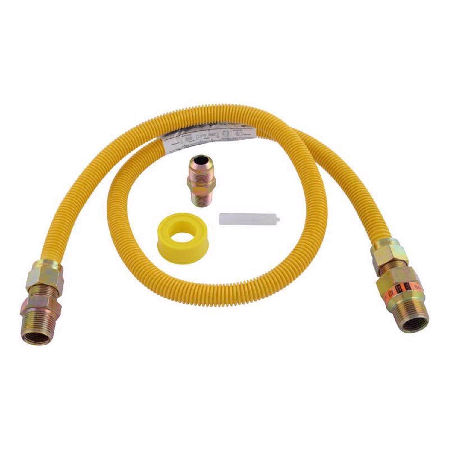 Eastman Safety Plus 1/2 in. FIP X 1/2 in. D MIP 48 in. Stainless Steel Installation Kit