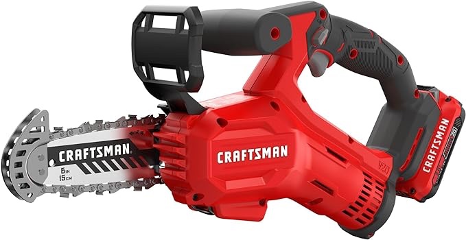 CRAFTSMAN V20 Cordless Pruning Saw, 6" Chain, Small Chainsaw with Battery and Charger Included (CMCCS320D1) only piece