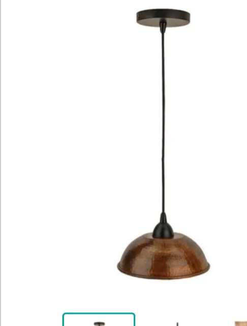 Premier Copper Products PL-100BL Pendant Lamp Fixture, Matte Black