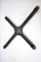 Textured Cast Iron Black Table Base 24" Across 3" Dia X-Base XU-T2430-BASE-GG