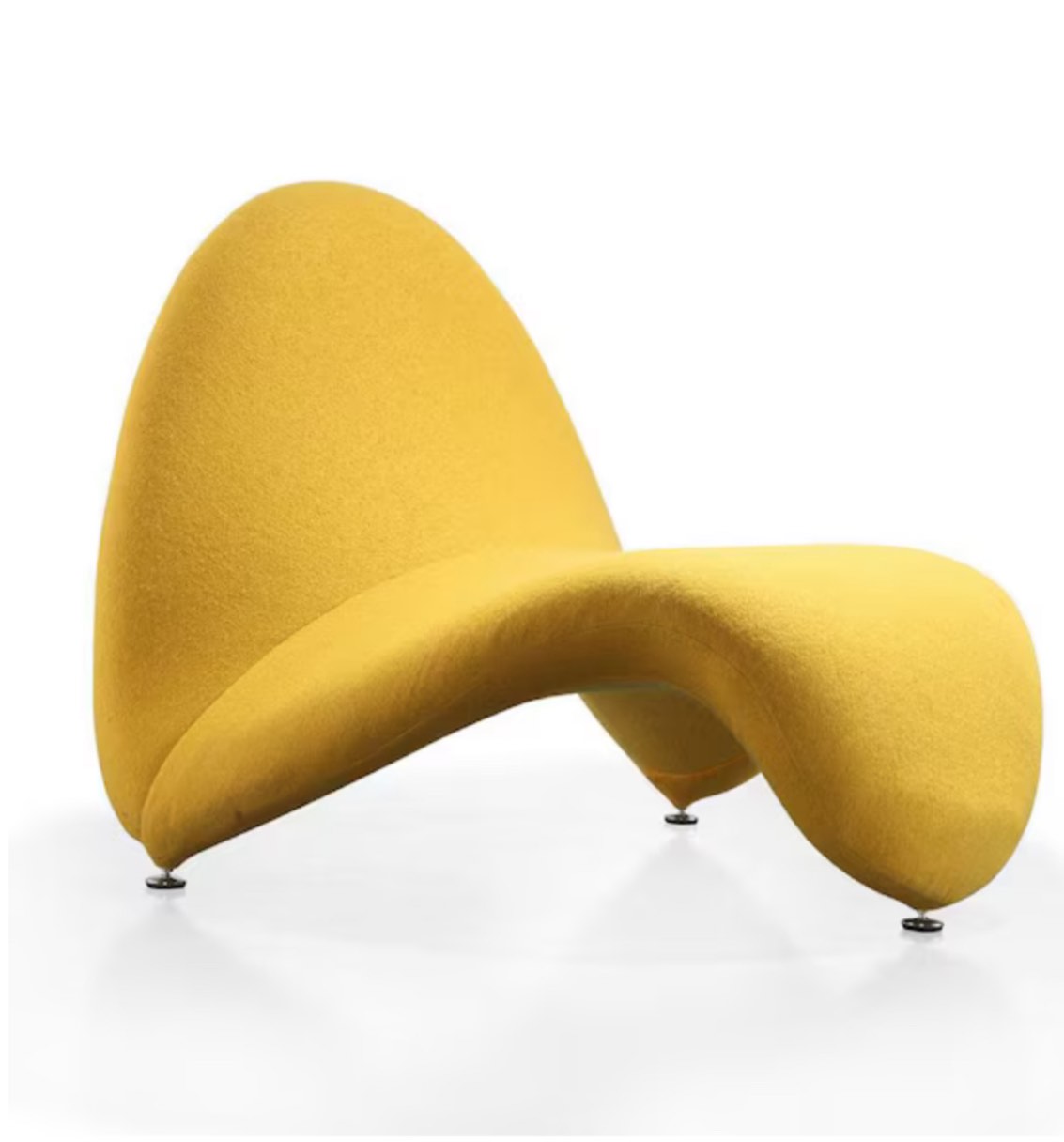 Moma Yellow Wool Blend Accent Chair