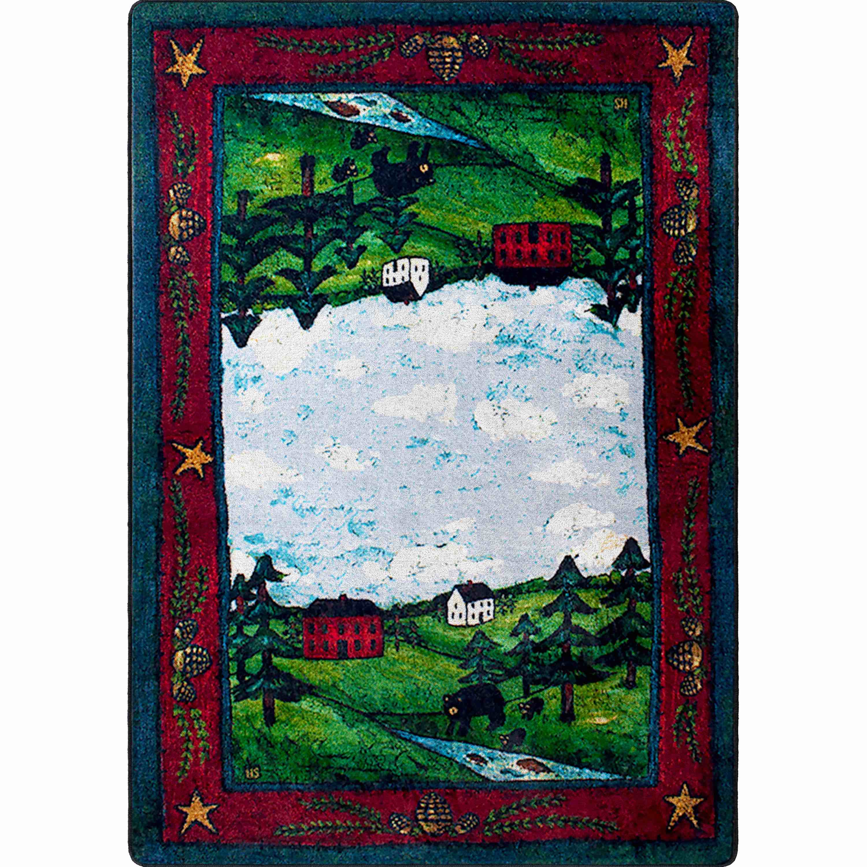BLACK BEAR CREEK AREA RUG - CRACKLE 310X54 