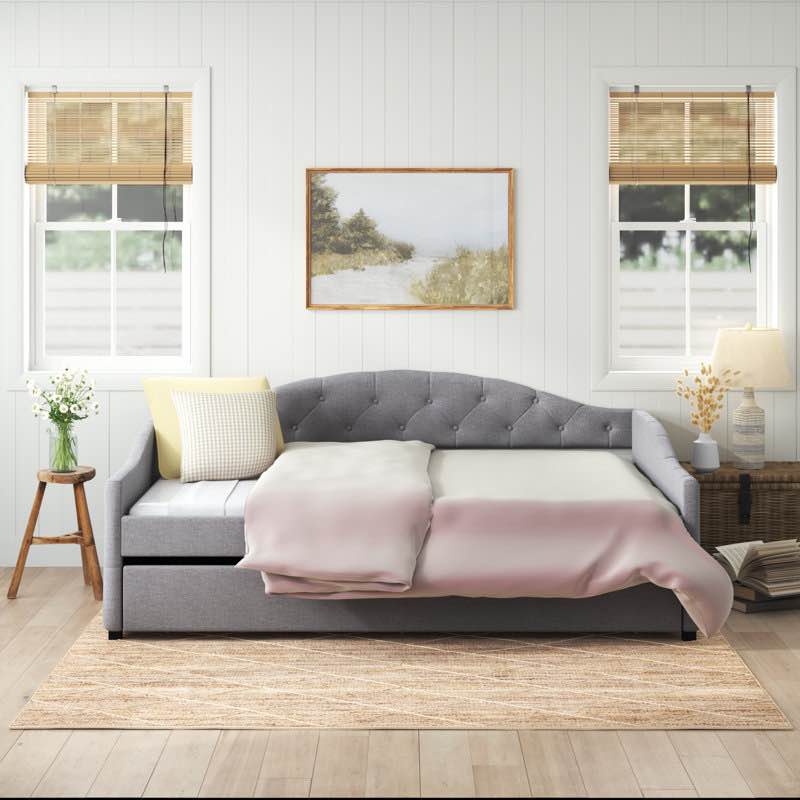 Kylan Upholstered Daybed with Trundle (Incomplete Box 2 Only)