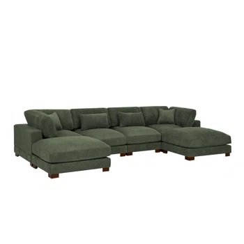 Andreco 6 - Piece Corduroy Sectional (incomplete)