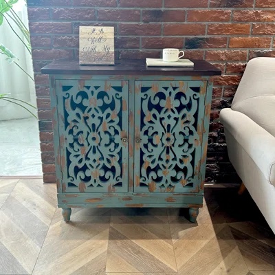 Rozilyn 2 - Door Cabinet (Blue)
