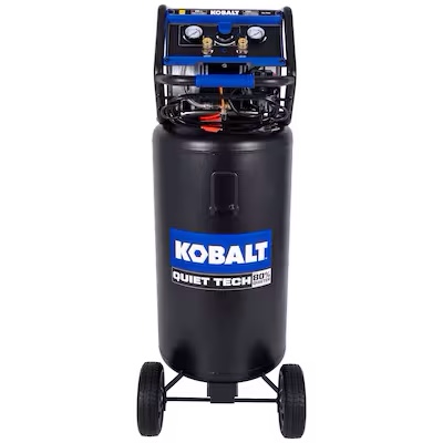 Kobalt QUIET TECH 26-Gallon Portable Electric 150 PSI Vertical Air Compressor