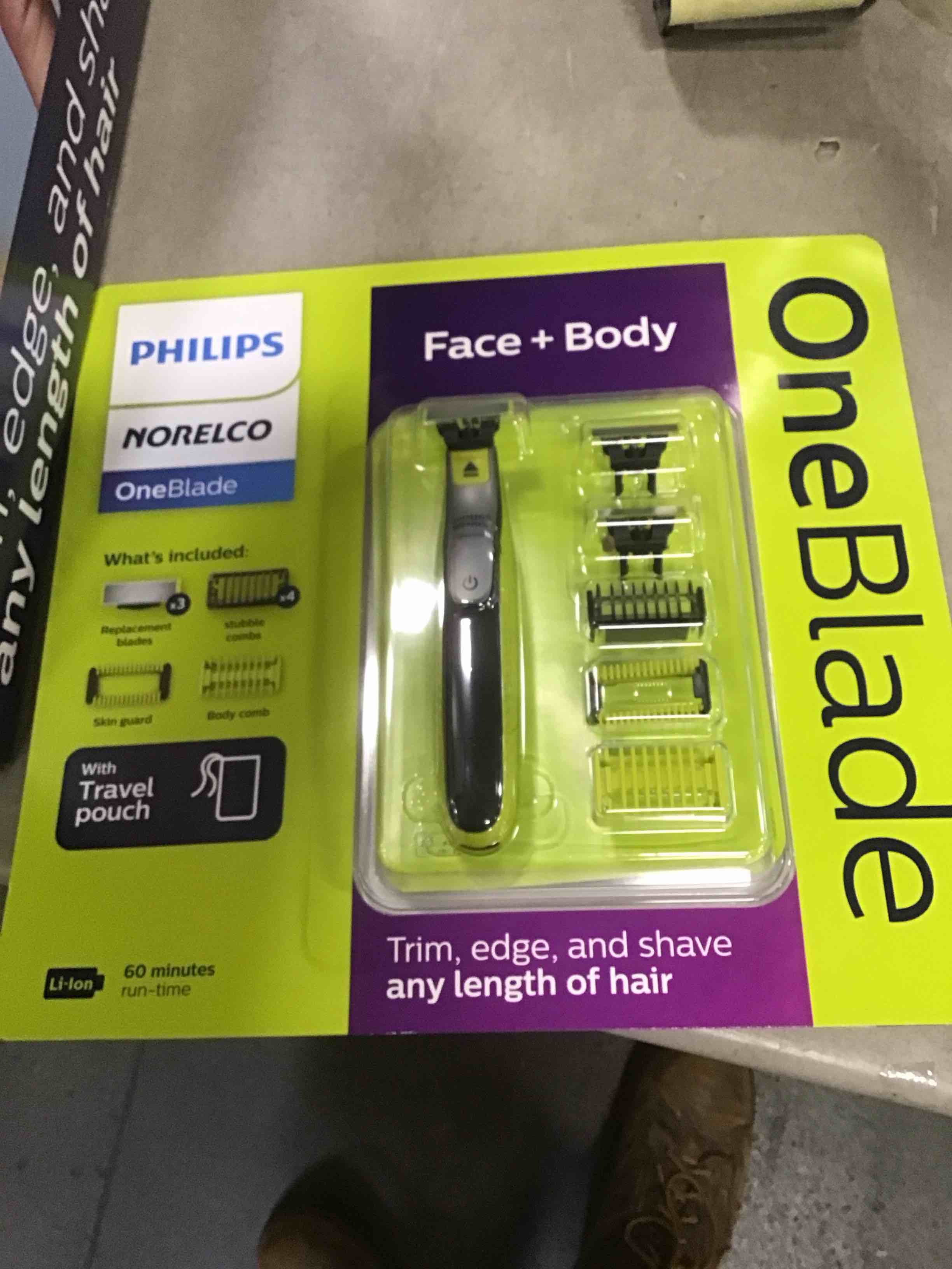 Philips Norelco OneBlade Face + Body Electric Trimmer and Shaver