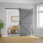 Solid Wood Paneled Barn Door with Installation Hardware Kit