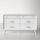 White 9-Drawer Chest Of Drawers For Bedroom,Modern 9 Drawer Triple Dresser With Deep Drawers