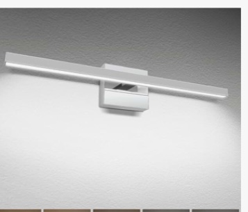 NIORSUN 23.62 inch Modern Bathroom Vanity Light Dimmable 5CCT 980LM 14W LED Bathroom Lights over Mirror Silver Chrome Stainless Steel Wall Lighting Fixtures for Bathroom Bedroom Cabinet- ETL Certified