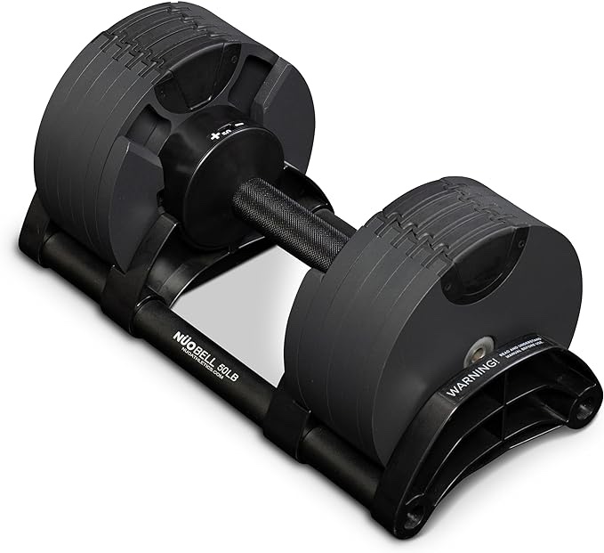 Nuobell Adjustable Dumbbells - Gym Army Nuobell, 5lbs - 50lbs adjustable free weight dumbells for men and women - strength training and fitness (Single Dumbbell)