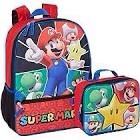 super Mario backpack and lunchbox (item differs slightly from stock photo)