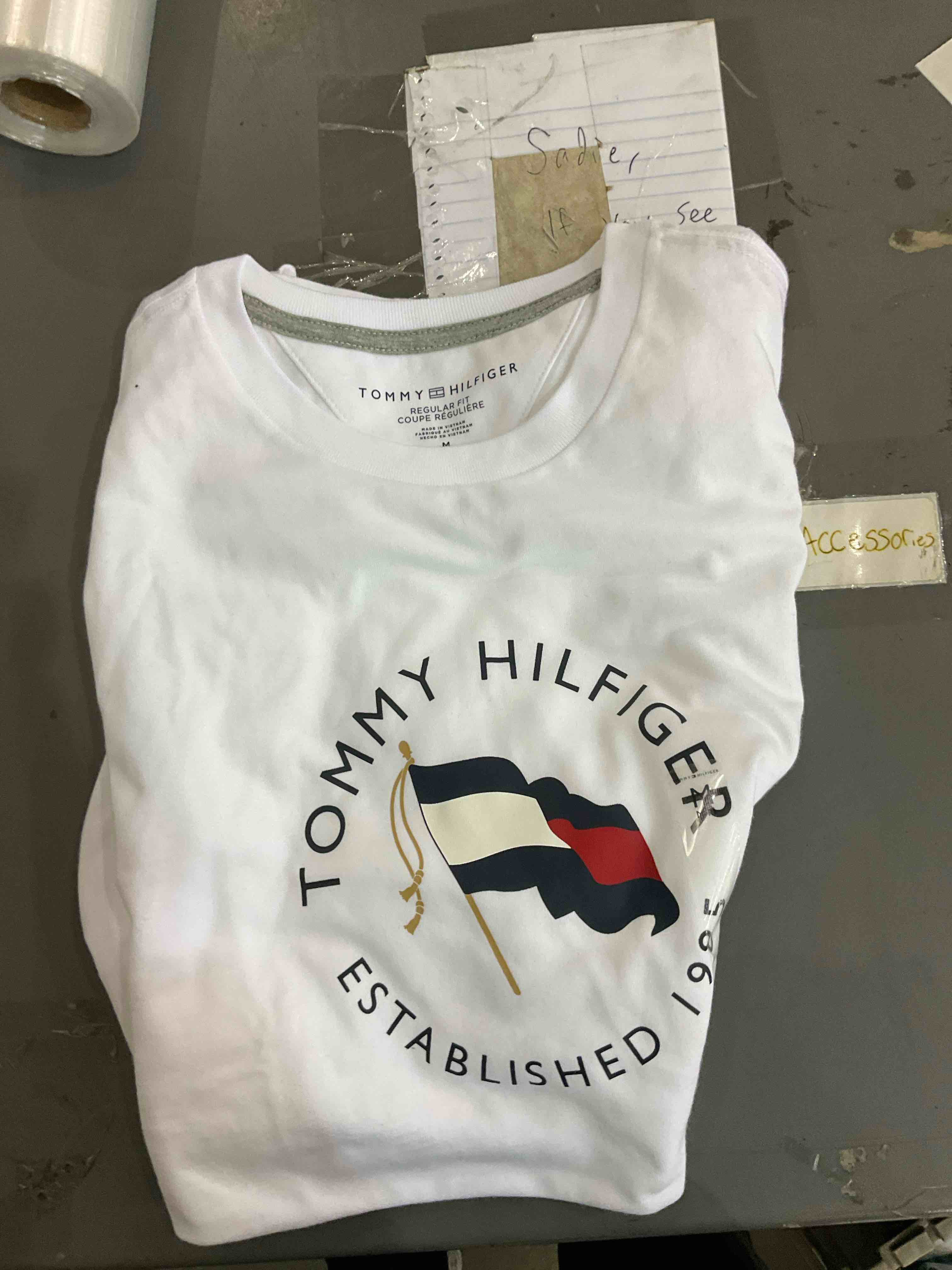 Tommy Hilfiger white crew neck regular fit 