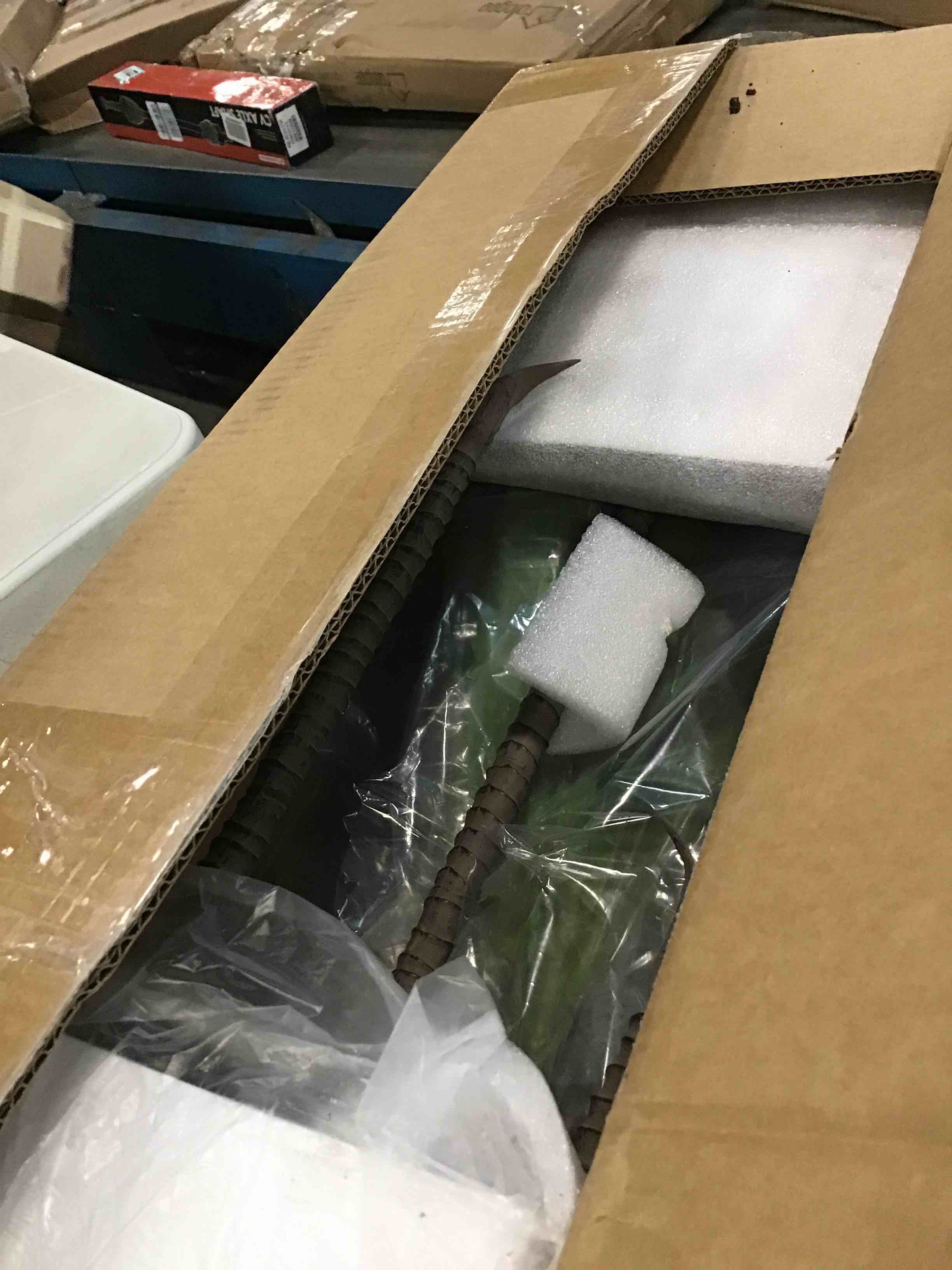 Artificial Dracaena Tree 5FT Faux Tree with White Tall Planter Fake