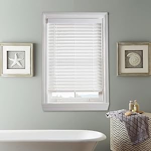 Levalor 2 In Faux Wood Blind 32x64 In white
