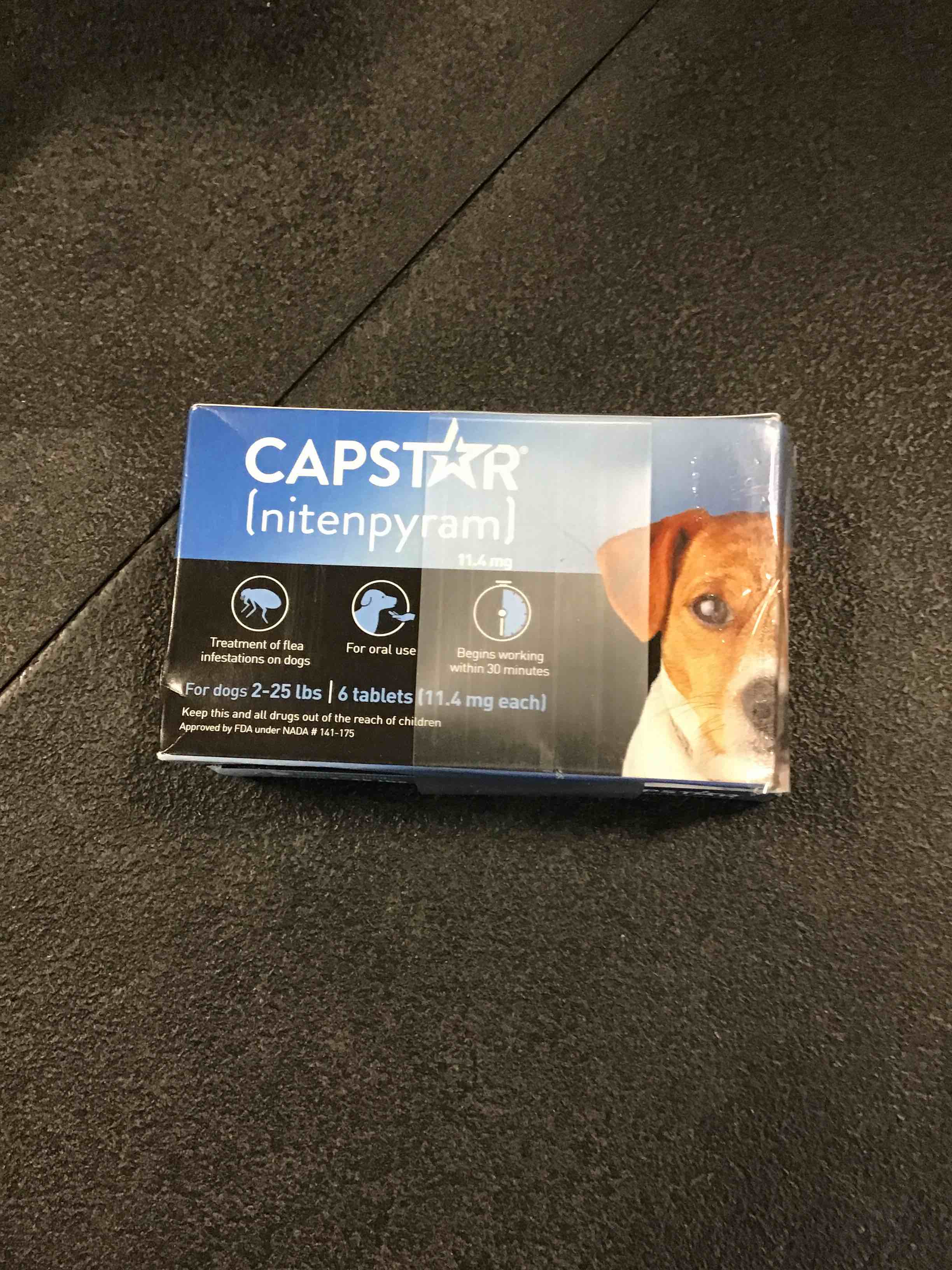 CAPSTAR (nitenpyram) Oral Flea Treatment for Dogs, Fast Acting Tablets