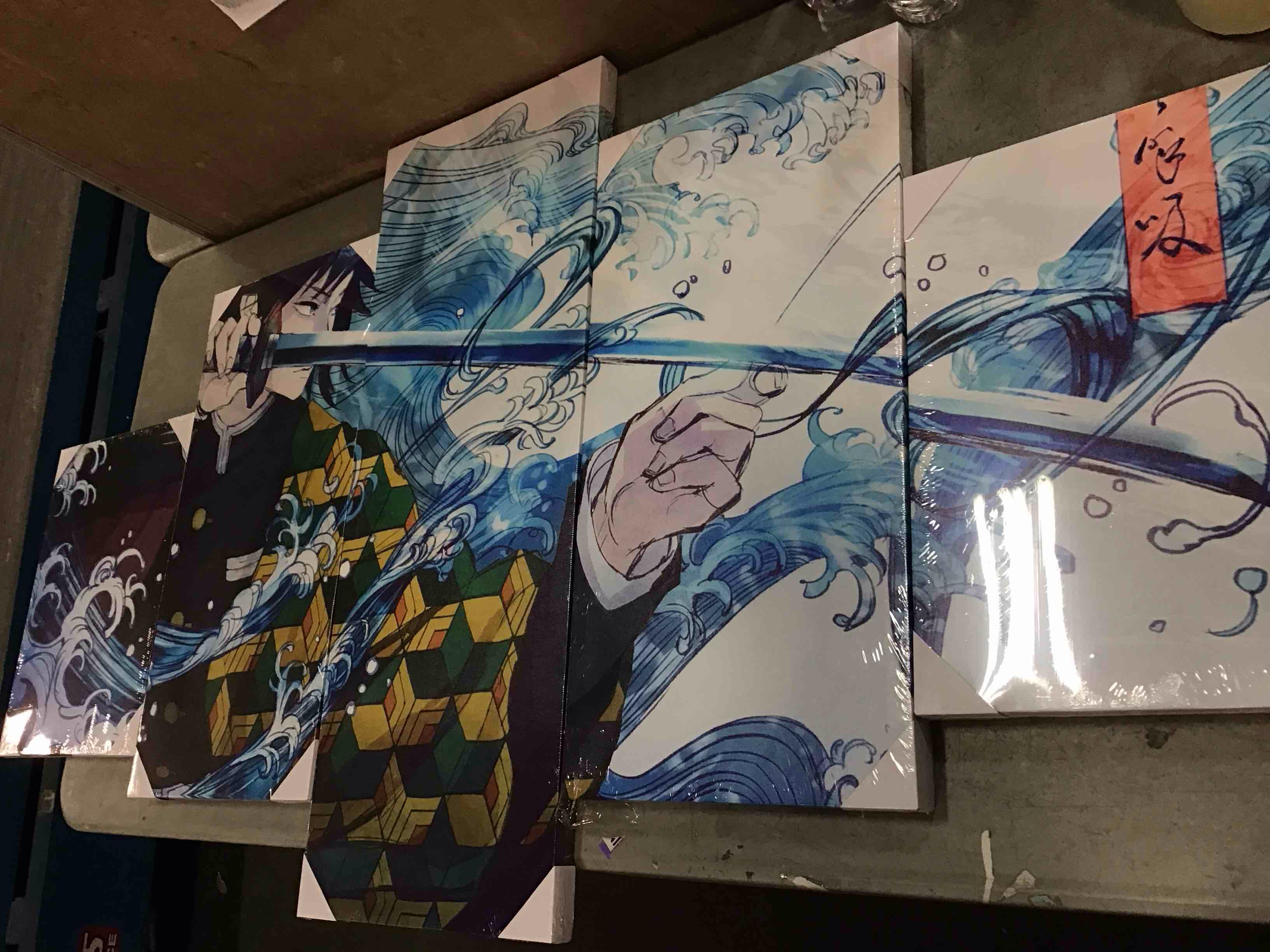 anime poster wall scroll poster -anime wall art -5pcs HD canvas print poster for living room ,bedroom,club,wall decor 