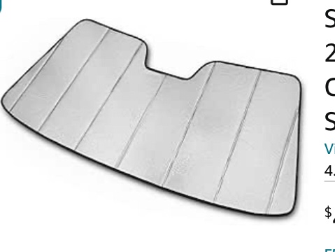Autotech Park Foldable Sunshade Compatible with 2019-2024 Mercedes Sprinter, Custom-fit Windshield Sun Shade