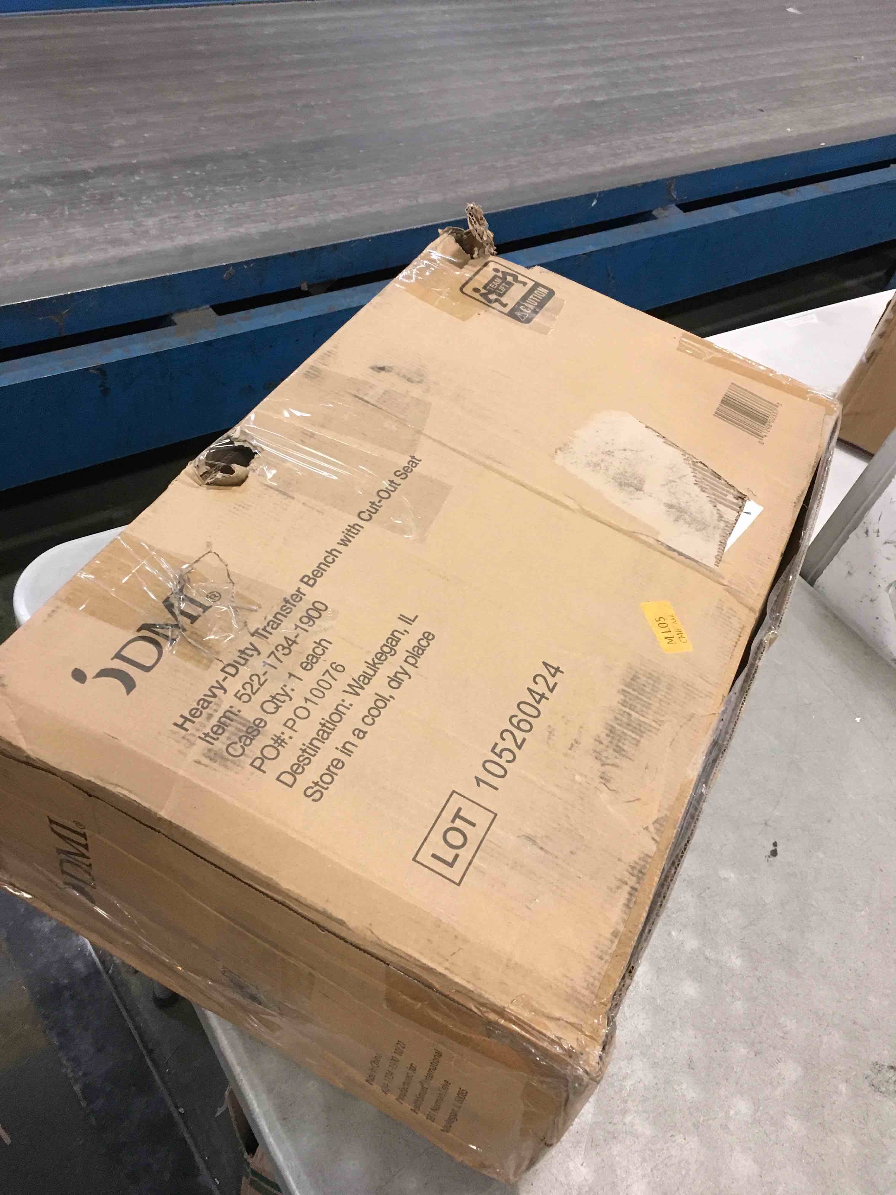 DMI Transfer Bench Sliding Shower Chair HealthSmart