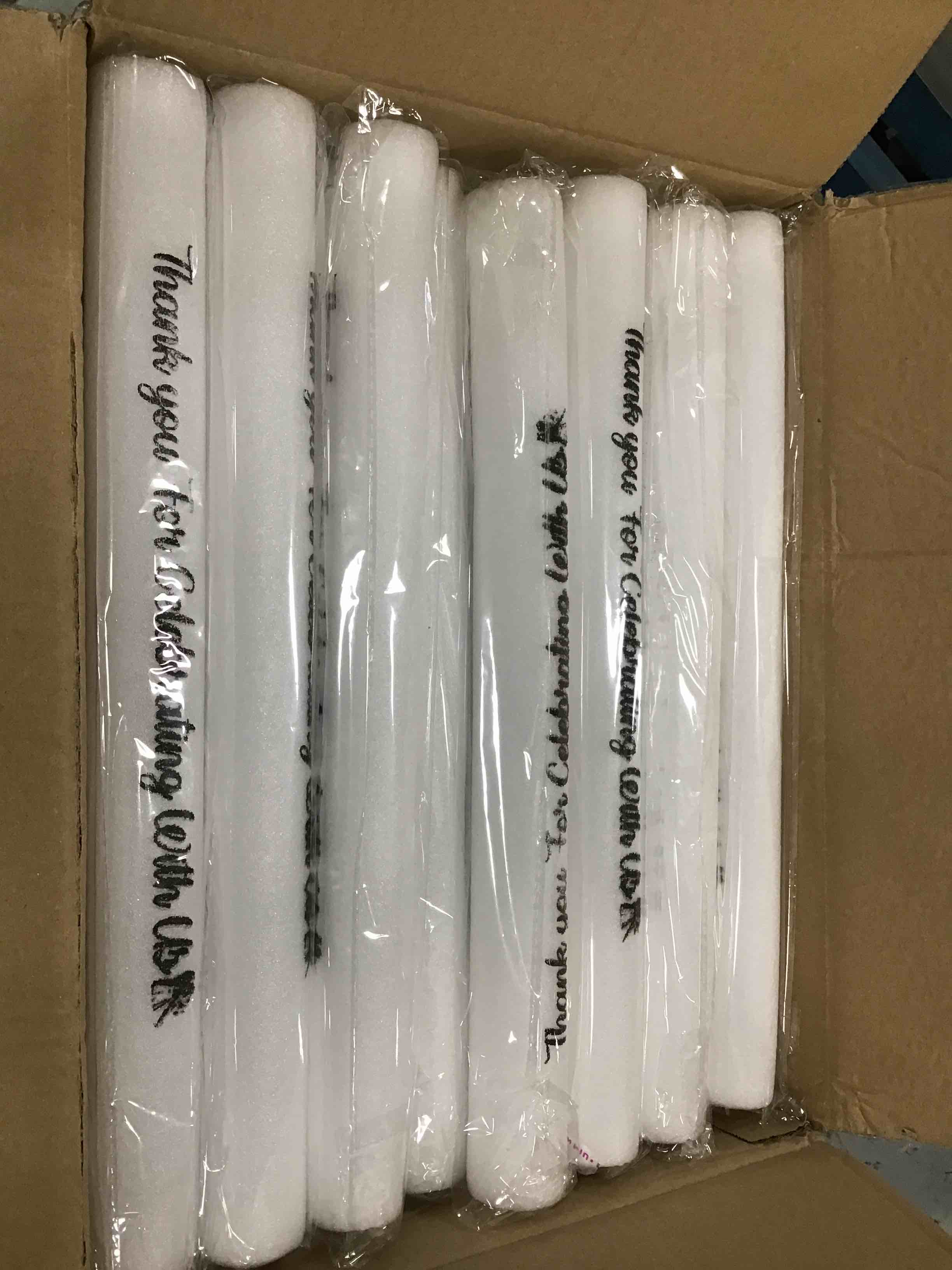 Libima 100 Pcs White Glow Sticks Bulk for Wedding Reception 16" Light