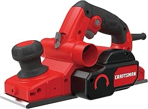 CRAFTSMAN Wood Planer, Hand Planer with Blades, Wrench and Edge Guide, 5/64-inch, 16,500 RPM, 6 Amp, Corded (CMEW300)