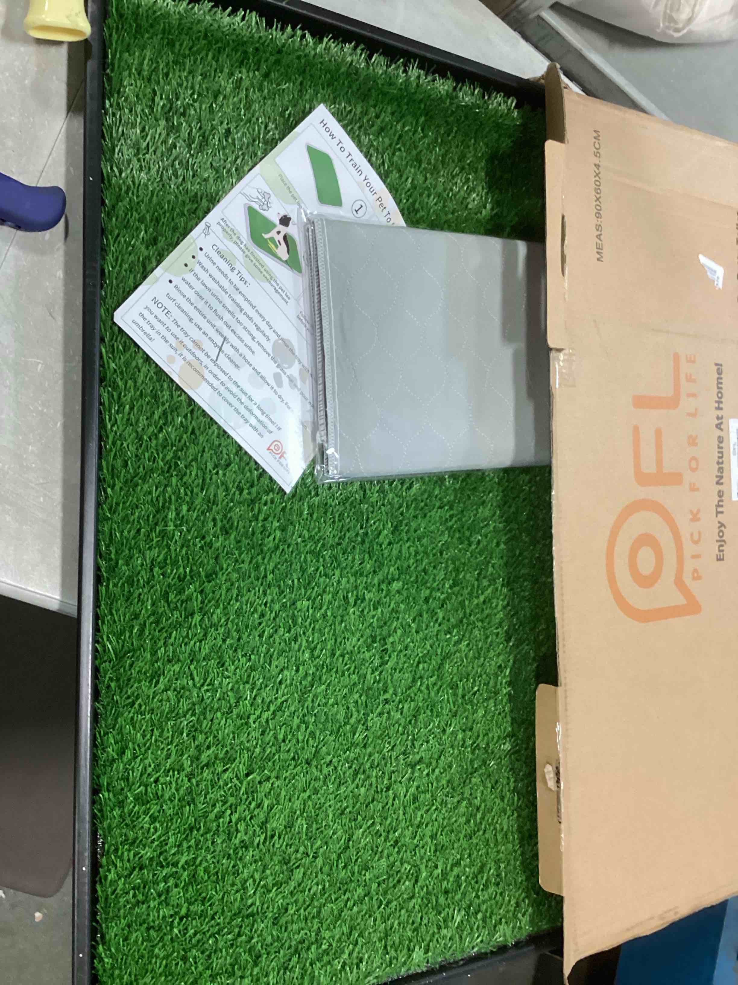 Dog Grass Large Patch Potty, Artificial Dog Grass Bathroom Turf for Pet