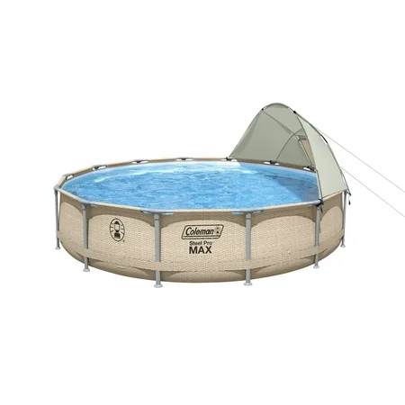 Coleman Steel Pro Max 14' x 33" Round Metal Frame Above Ground Pool Set