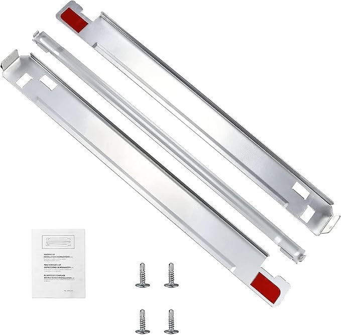 KSTK1 Laundry Stacking Kit for 27" LG Washer and Dryer,Solid Metal with Chrome Finish- Replace WSTK1(Silver)
