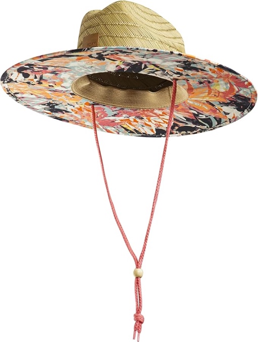 Roxy Women's Tomboy Straw Hat Small-Medium Mood Indigo Trouble Double Exc