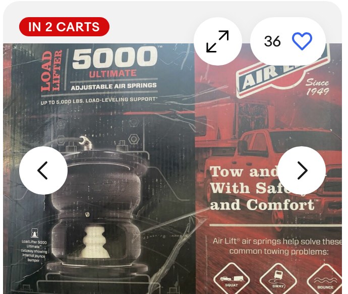 Air Lift 5000 Ultimate Air Bag Helper Suspension
