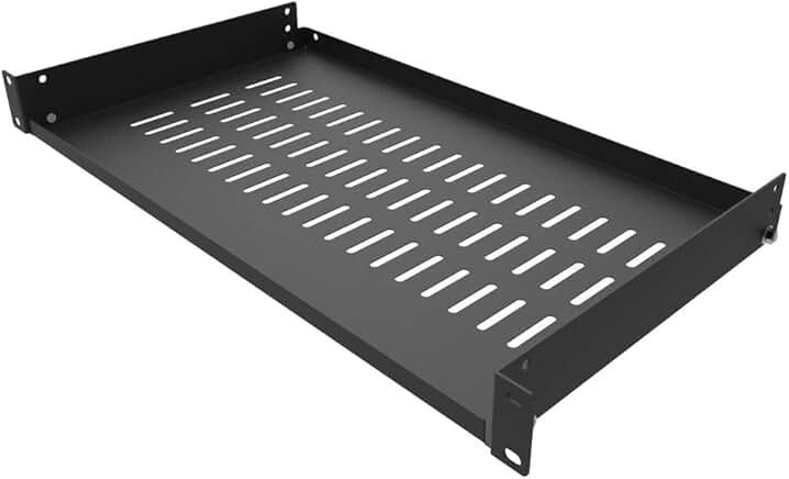 RAISING ELECTRONICS Cantilever Server Shelf Vented Shelves Rack Mount 19inch 1U 10inch(250mm) Deep