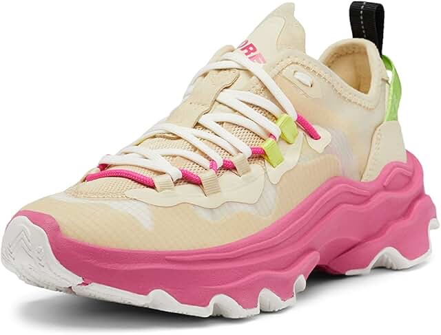 SOREL Kinetic Breakthru Tech Sneaker in Bleached Ceramic/Fuchsia Fizz at Nordstrom, Size 7