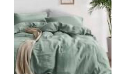 Beige Duvet Cover Set,Queen Size Cotton Linen Duvet Cover,Skin-Friendly Beding Set with Zipper,3 Pieces Duvet Cover Set(green Queen) Queen green