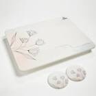 Stone Drying Mat for Kitchen Counter 17.71" x 13.77" with 2 x Absorbent Cup Coasters, Sanding Tool & Non-Slip Pad in Set | Quick Drying | Heat-Resistant | Diatomaceous Earth Instant Drying Dish Mat