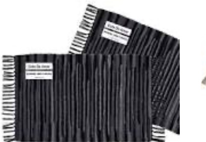 Cote De Amor 2 Pack Reversible Floor Rug 24"x36" (2'x3') Cotton Chindi Rag Rug, Farmhouse Rag Rug for Living Room Bedroom Bathroom Kitchen Nursery Entryway Laundry Room - Beige Natural